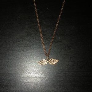 Dainty Gold Angel Wing Necklace from Pacsun